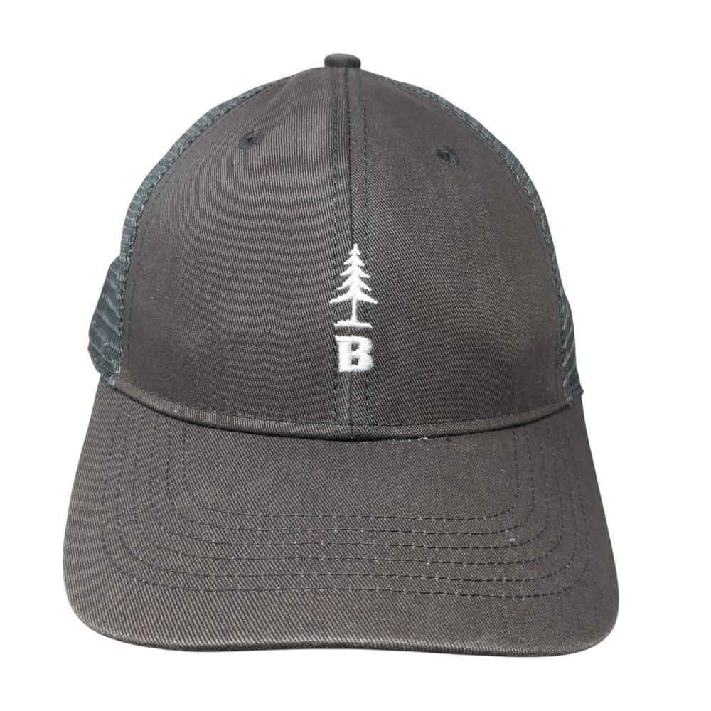 Pine Tree B Snapback Trucker Hat Gray One Size Adjustable Mesh Back Bass Outdoor